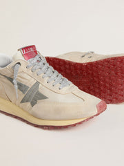 Women’s Marathon with beige nylon upper and gray star
