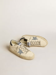 Hi Star in nappa with Swarovski crystal star and dark blue leather heel tab