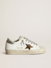 Women's Hi Star with star in leopard print pony skin and silver heel