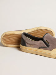 Women's VCE Penstar in dove-gray suede with black leather heel tab