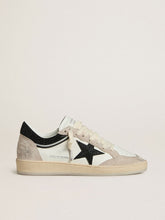 Women's Ball Star LTD in nappa with black crystal star and beige suede inserts