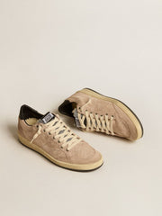 Women's Ball Star LTD in powder pink suede with Swarovski crystal tongue and shearling lining
