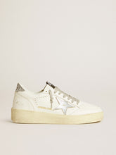 Women's Ball Star with silver leather star and silver glitter heel tab