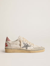 Ball Star with glitter star and pink suede heel tab