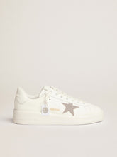 Women’s Purestar in white leather with silver Swarovski crystal star