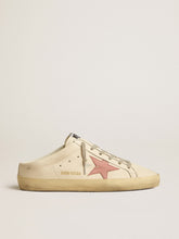 Women's Super-Star Sabots in nappa with pink leather star