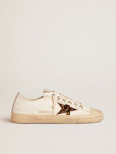 V-Star in nappa with pony skin star and silver heel tab