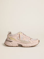 Women’s Lightstar with pink leather and mesh upper and pink star