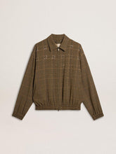 Women's wool bomber jacket
