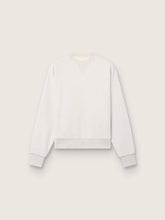 Star unisex sweatshirt in gray cotton with embroidery and crystals