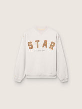 Star unisex sweatshirt in gray melange cotton with 'Star' embroidery
