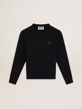 Black Athena Star Collection sweatshirt with tone-on-tone star on the front