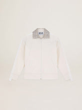 Papyrus white Denise Star Collection zipped sweatshirt with crystal collar