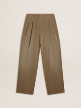 Women's khaki cotton pants