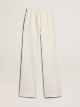 Women’s white cotton joggers