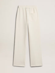 Women’s white cotton joggers