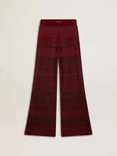 Irregular-striped cotton pants