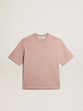 Powder-pink T-shirt with reverse logo on the back - Jersey Capsule