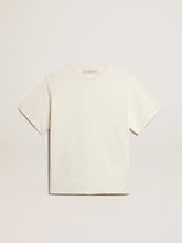T-shirt in aged white with reverse logo on the back - Jersey Capsule