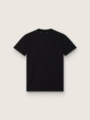 Women’s regular-fit distressed T-shirt in black