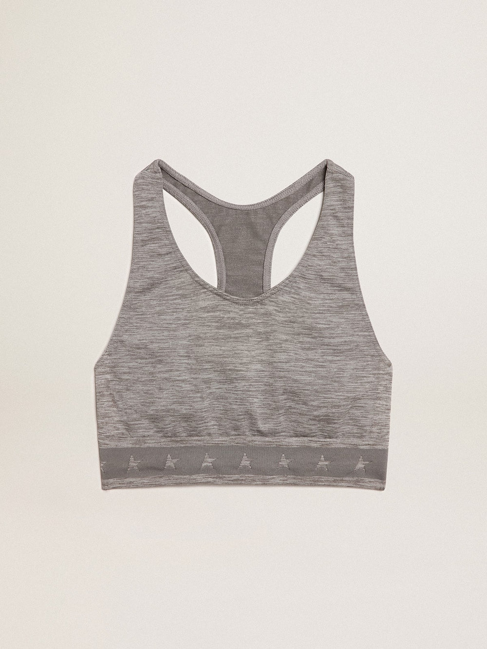 Gray melange athletic top