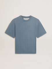 Baby blue T-shirt with reverse logo on the back - Jersey Capsule