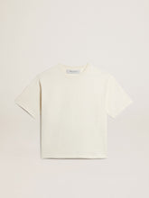 T-shirt in aged white with reverse logo on the back - Jersey Capsule