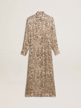 Women's silk-blend midi dress with a floral print