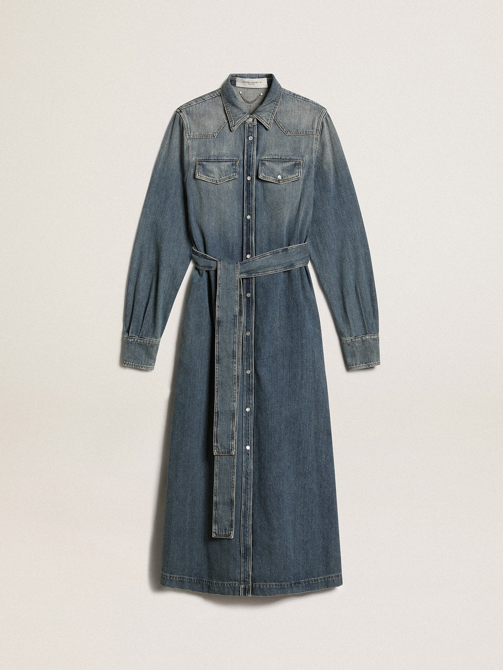 Women’s denim shirt dress | Golden Goose