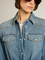 Women’s denim shirt dress | Golden Goose