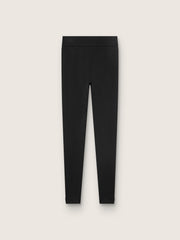 Women's black high-waist sports leggings