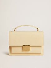 Venezia Bag in beige python-print leather with gold details