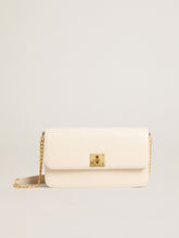 Gioia Bag in butter-colored boarded leather with gold details