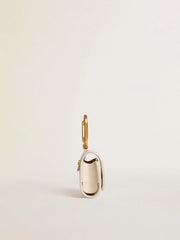 Worn white AirPod case