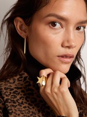 Ring in antique gold color