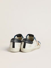 Men's Super-Star LTD with tobacco-colored croc-print leather star and black leather heel tab