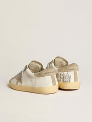 Men’s Super-Star in nappa with ice-gray suede star and black embroidery