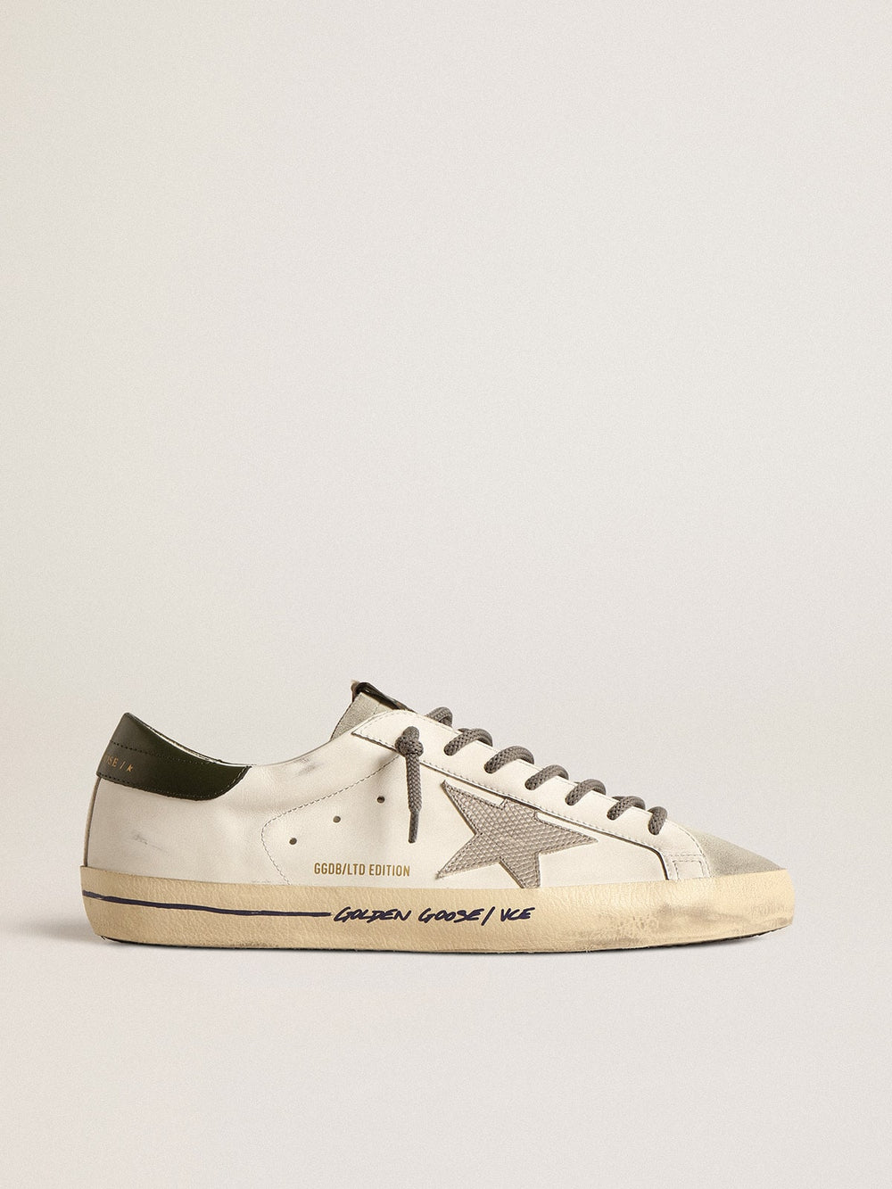 Super-Star with croc-print star and green heel tab