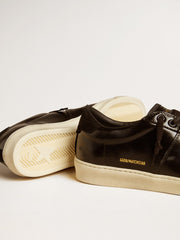 Men's Matchstar in black leather with black suede heel tab