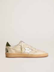 Men's Ball Star with silver leather star and green leather heel tab