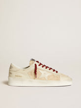 Men’s Stardan LTD in suede with patent white leather star and heel tab