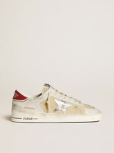 Men's Stardan in nubuck and crackle leather with silver metallic leather star