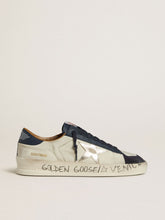 Men's Stardan in nubuck with metallic leather star and blue nappa heel tab