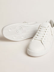 Men's Purestar with white leather star and dark green heel tab