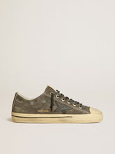 Men’s V-Star in black suede with black leather star