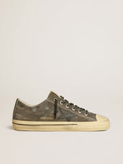 Men’s V-Star in black suede with black leather star