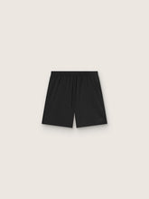 Men's black double-layer sports shorts