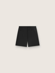 Men's black double-layer sports shorts