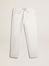 Men's white denim pants
