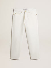 Men's white denim pants